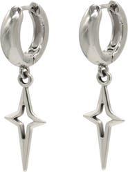 Velvet Luna Sparkle Charm Huggie Earrings