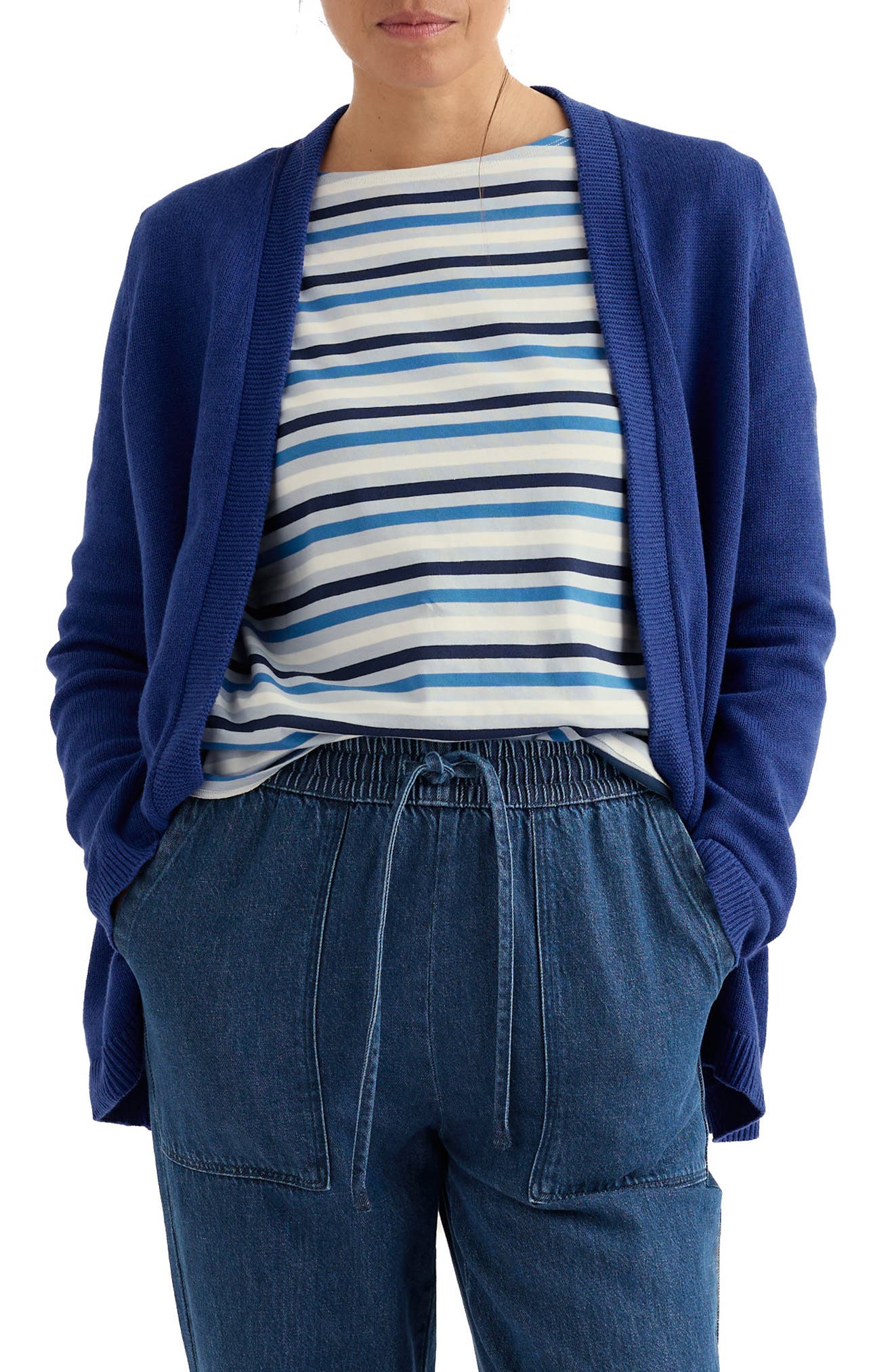 selected KNIT MELANGE BRIGHT MARINE