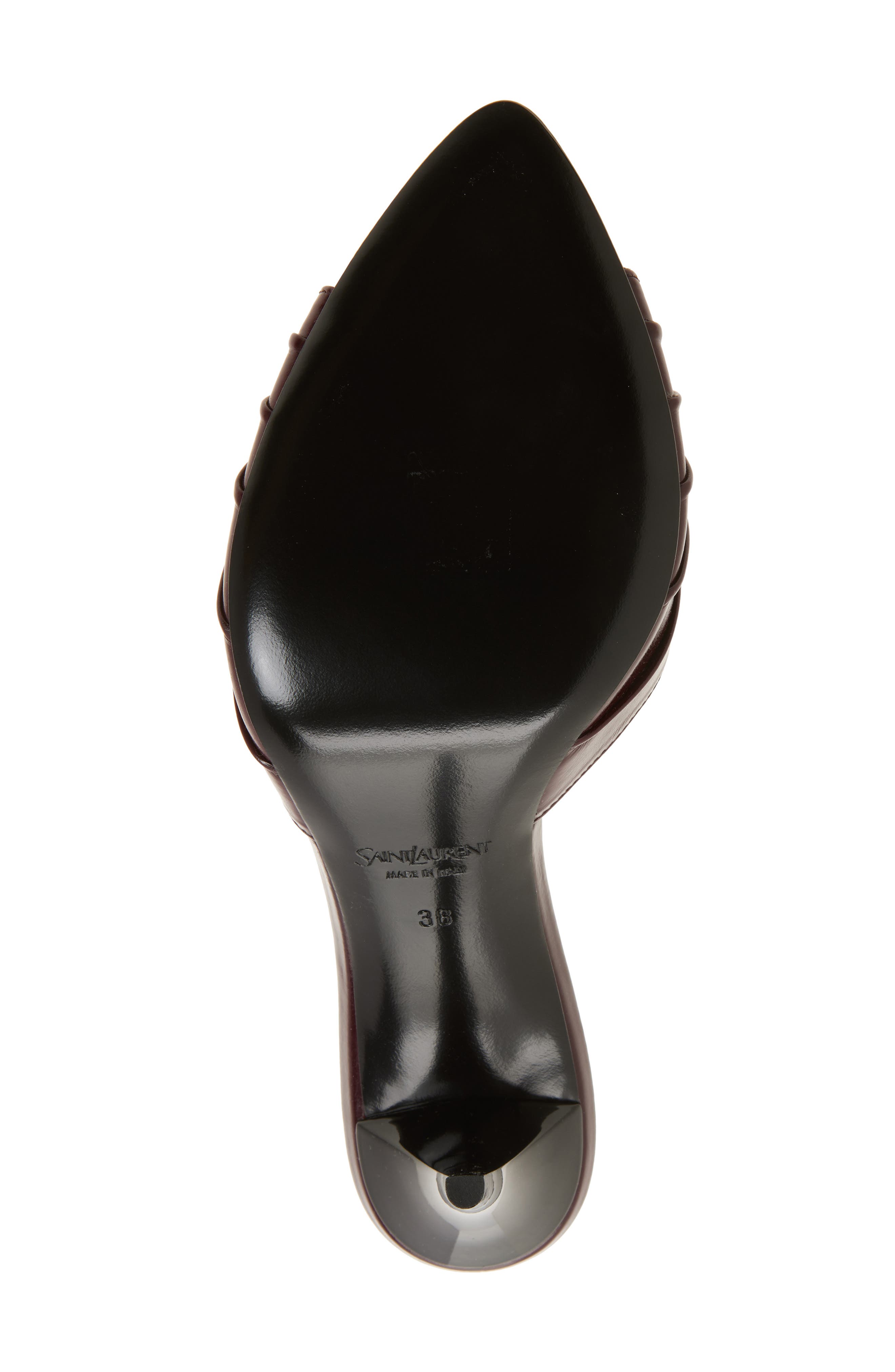 Saint Laurent Babylone Sandal, Alternate, color, Vintage Bordeaux