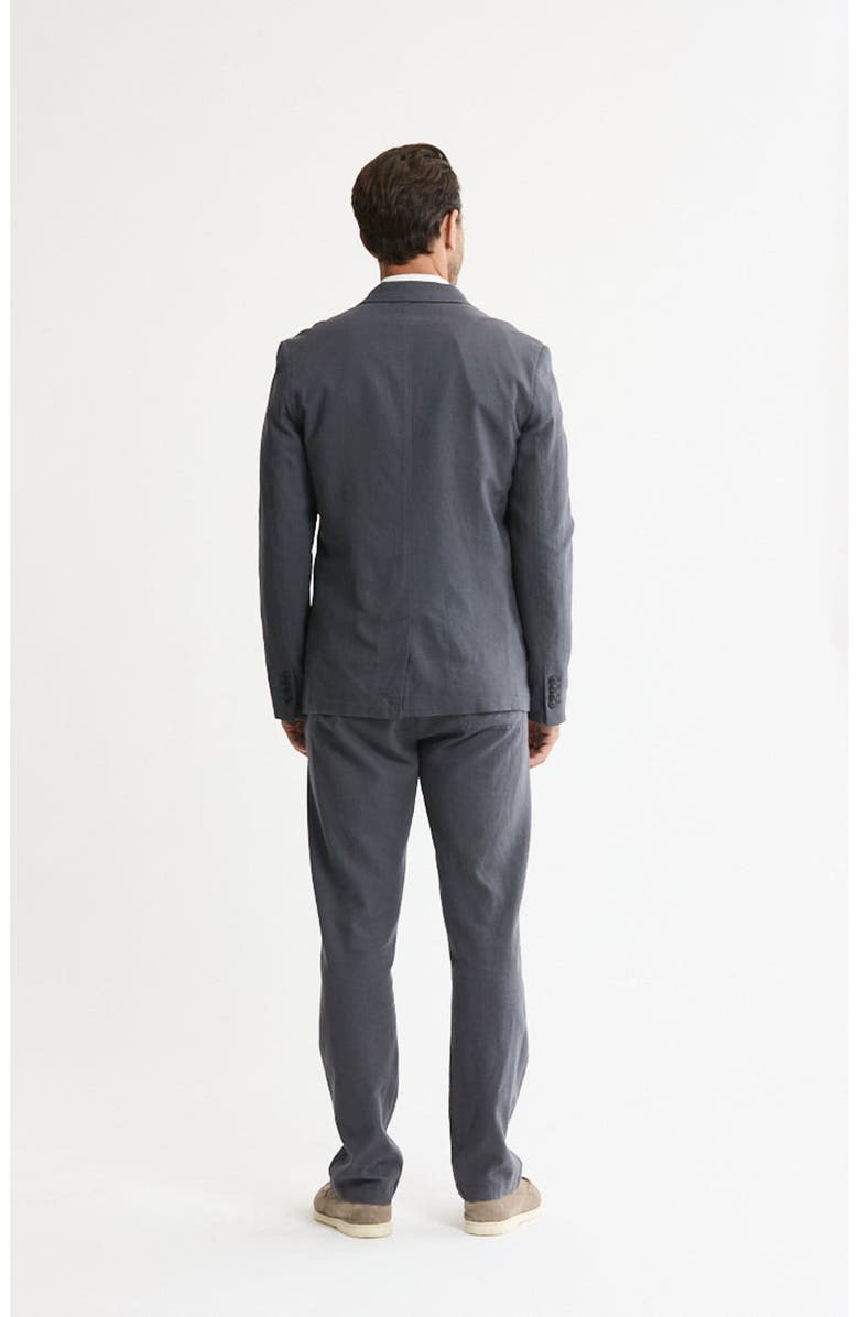 JACHS Linen Blend Blazer, Alternate, color, Asphalt