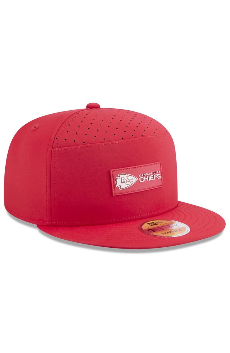 New Era Men's New Era Red Kansas City Chiefs 2025 Sideline  Split Panel 9FIFTY Snapback Hat, Alternate, color, Red