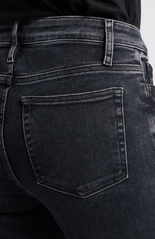 FRAME FRAME LE CROP HIGH WAIST RAW HEM MINI BOOTCUT JEANS 