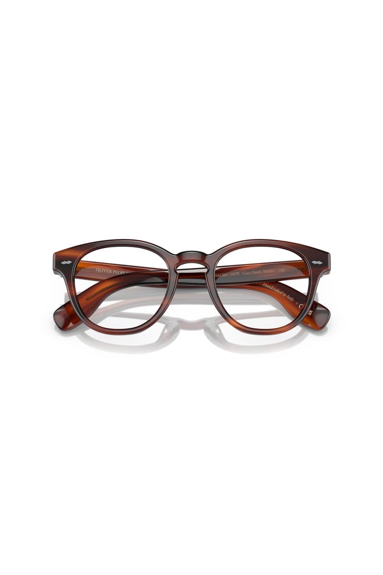 50mm Round optical glasses, Alternate, color, Tortoise