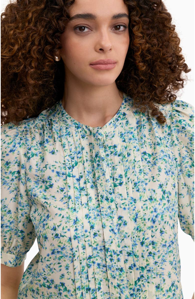 Rebecca Taylor Bellamy Silk Blouse, Alternate, color, Cream Multi