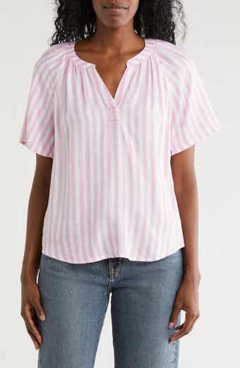 beachlunchlounge Kaylen Split Neck Top