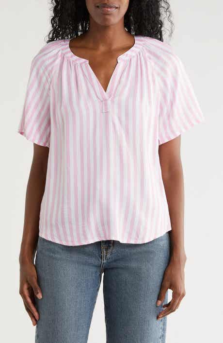 beachlunchlounge Kaylen Split Neck Top