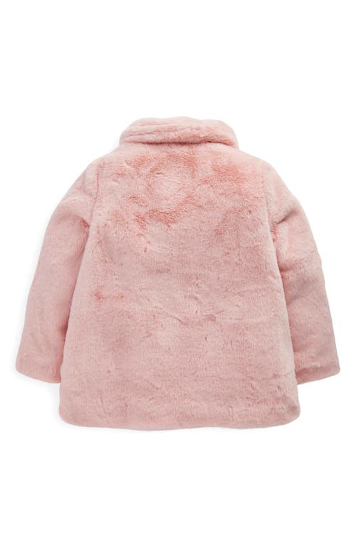 Mini Boden Kids' Faux Fur Jacket In Pink