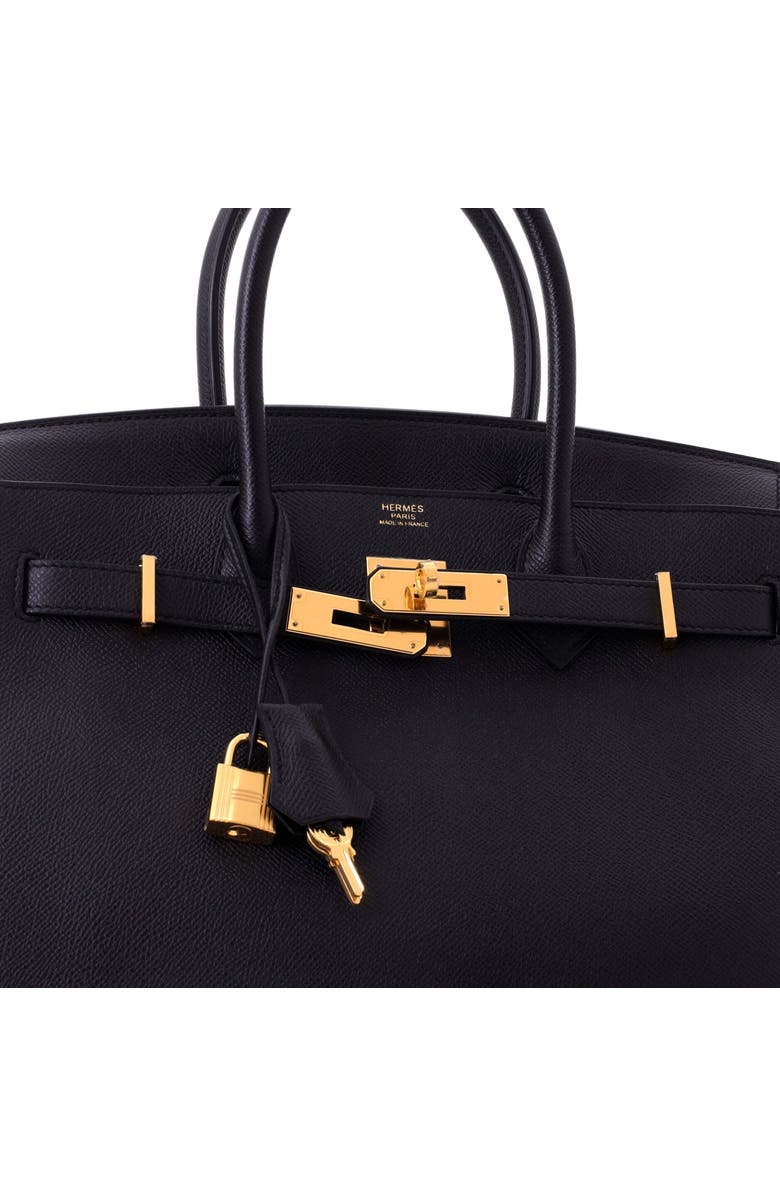 Pre-Owned Hermes Birkin Handbag Black Epsom with Gold Hardware 30, Alternate, color, Noir