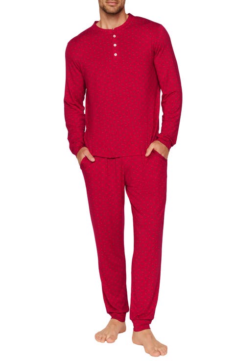 Henry Print Jersey Long Pajamas