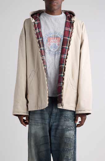 Cotton Blend Hooded Jacket