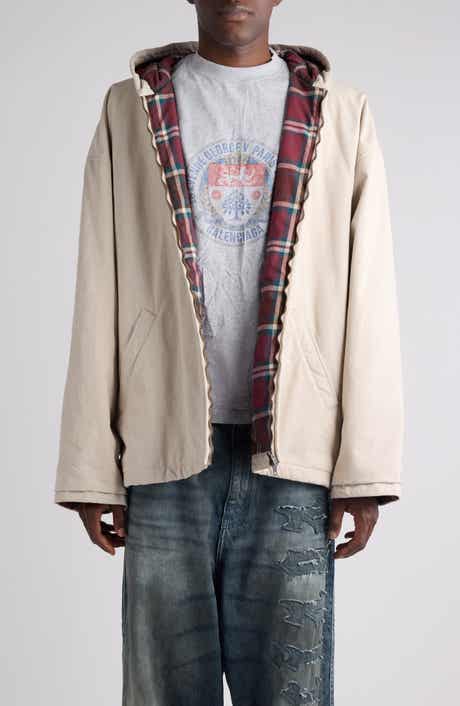 Cotton Blend Hooded Jacket