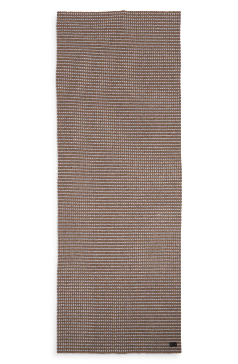 rag & bone Joni Wool Waffle Scarf, Alternate, color, Blbrn