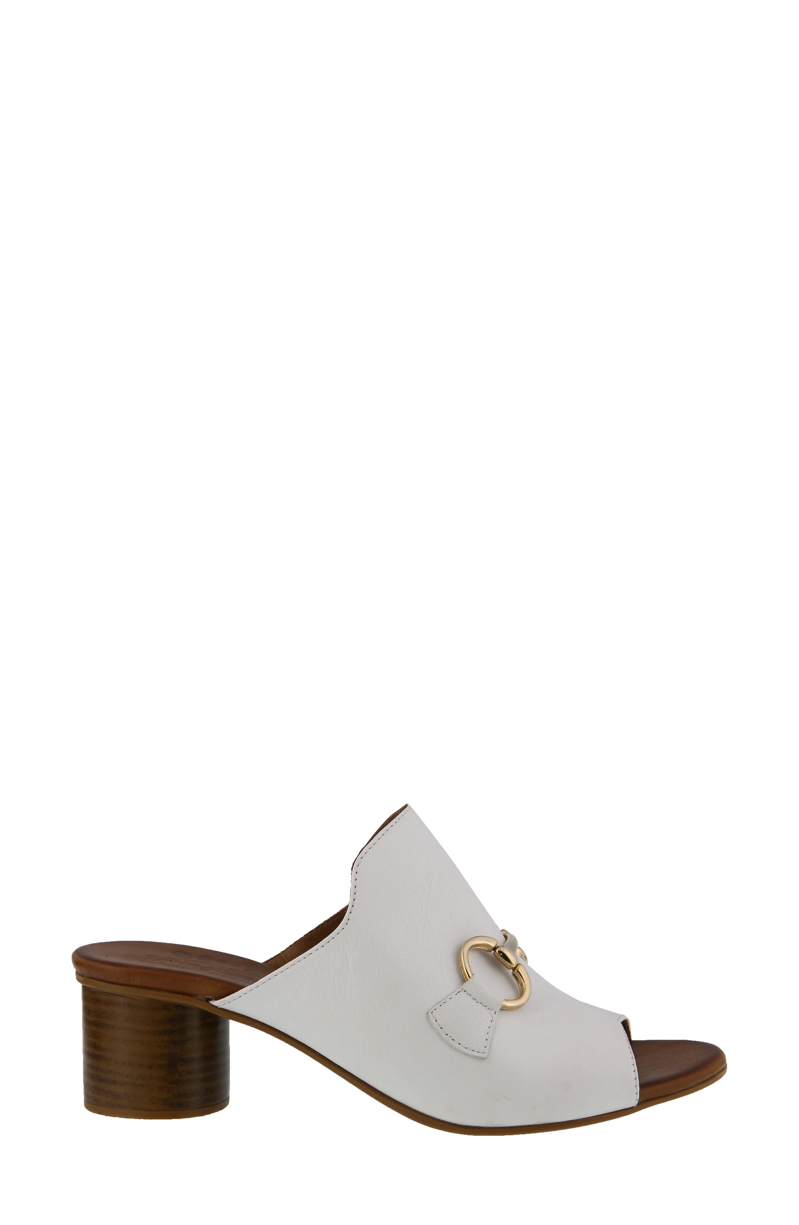 Deisyluv Slide Sandal, Alternate, color, WHITE LEATHER