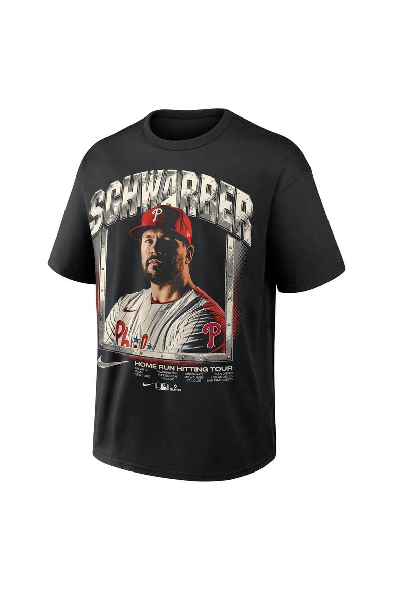 Men's Nike Kyle Schwarber Black Philadelphia Phillies Max90 Graphic T-Shirt, Alternate, color, Black