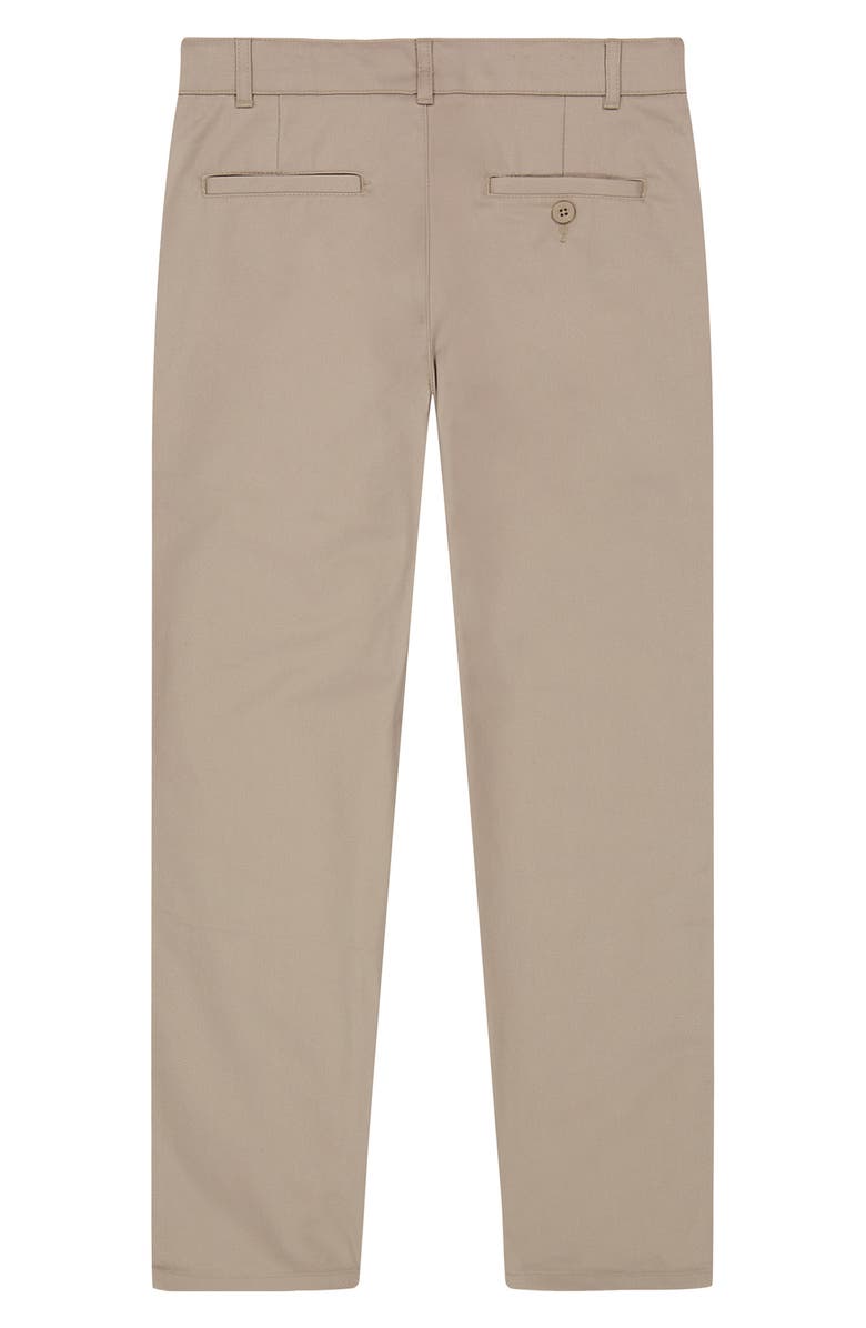 Nautica Kids' Flat Front Twill Pants, Alternate, color, Khaki