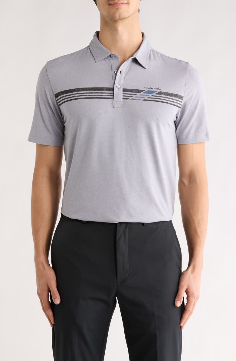 TravisMathew Villa Life Polo, Main, color, Heather Grey