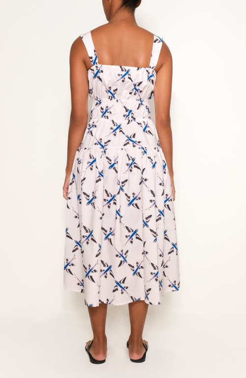 THE LULO PROJECT THE LULO PROJECT BAHIA TIE SLEEVELESS MIDI DRESS 