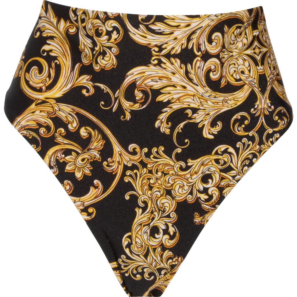 L Agence L'agence Vanessa Baroque High Waist Bikini Bottoms