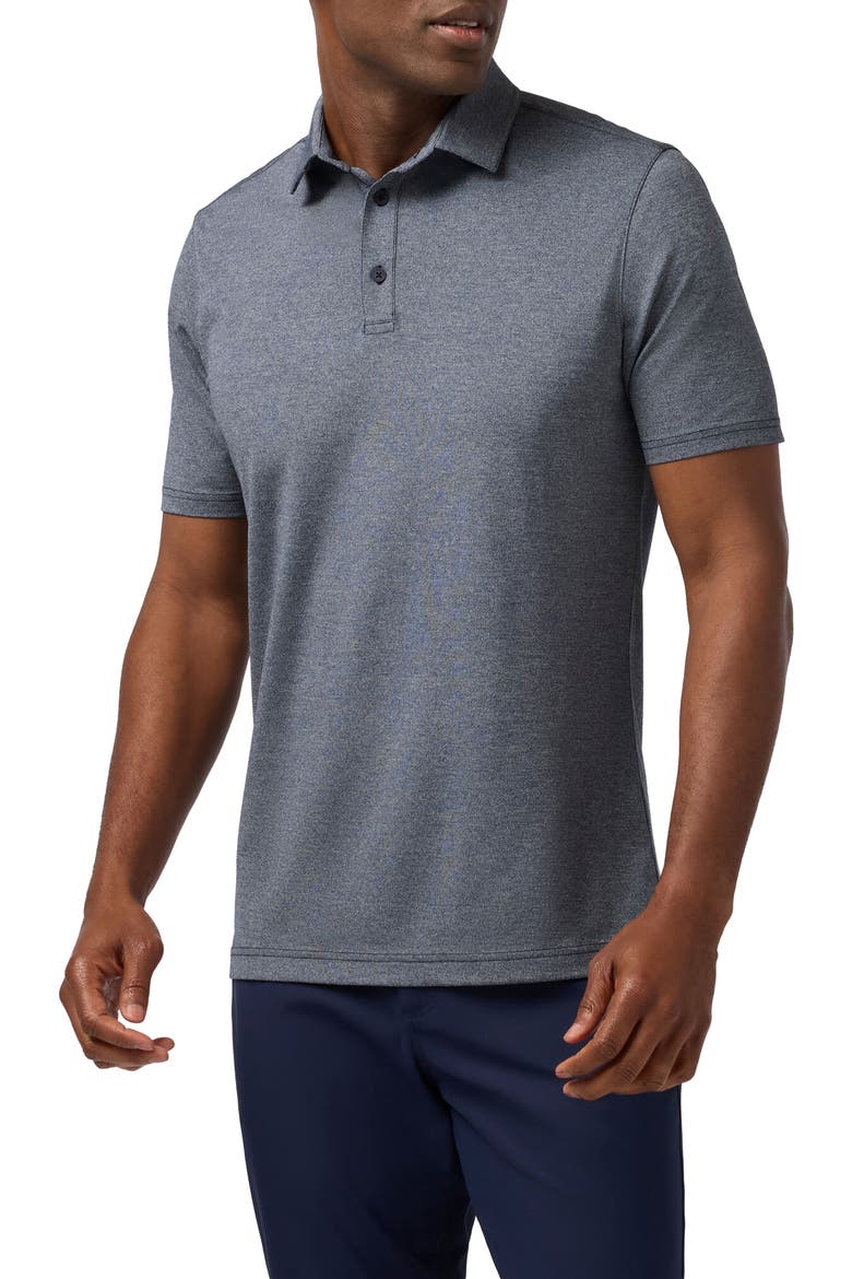 Harper Performance Polo, Main, color, NAVY HEATHER