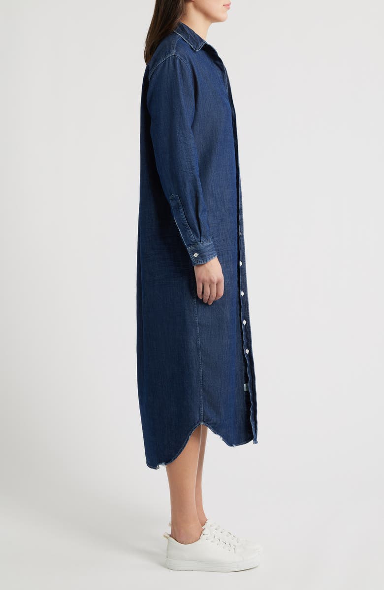 Frank & Eileen Rory Long Sleeve Denim Maxi Shirtdress, Alternate, color, Dark Vintage Wash