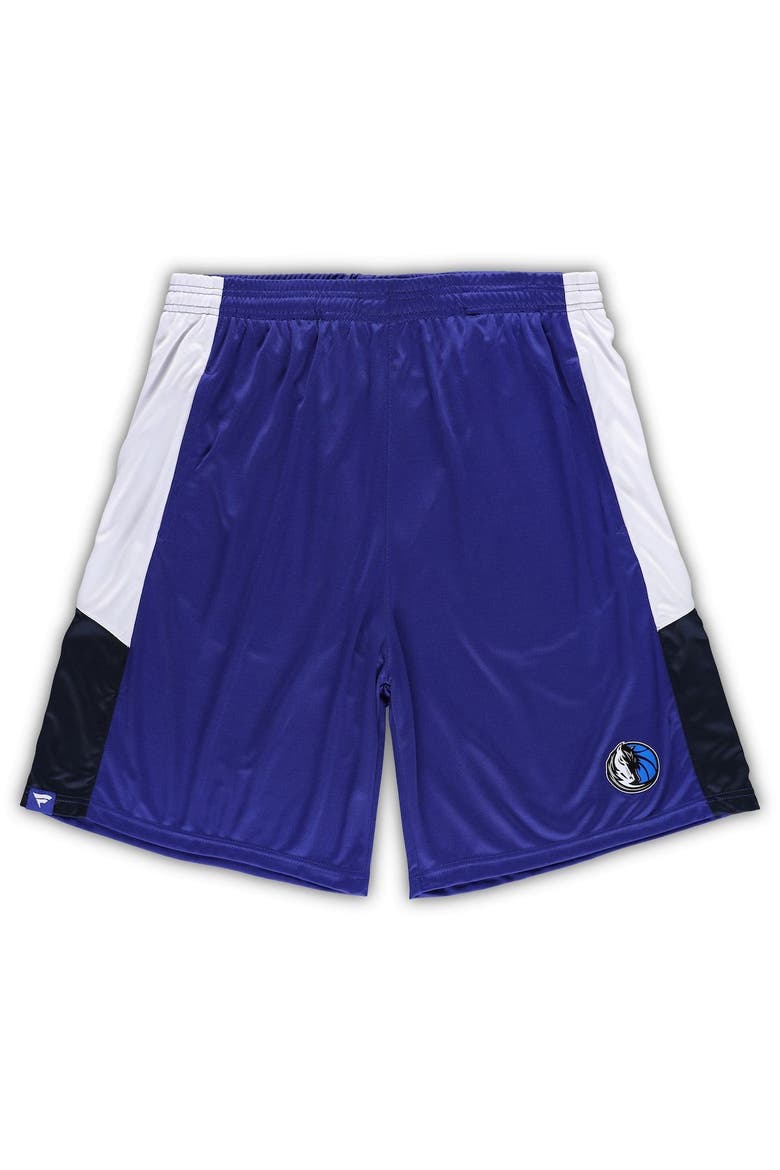 Men's Fanatics Branded Blue Dallas Mavericks Big & Tall Champion Rush Practice Shorts, Main, color, Blue