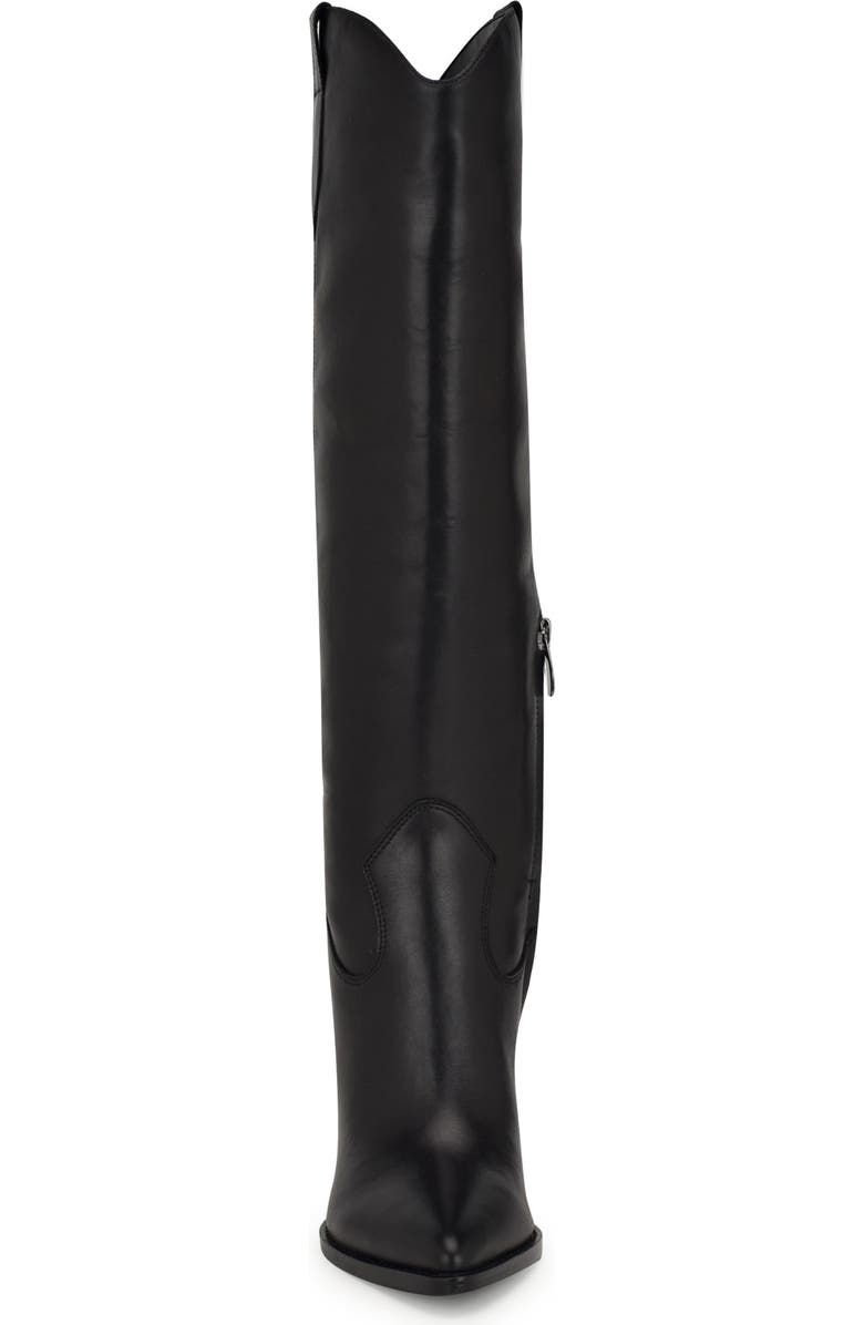 Nine West Bromwel Pointed Toe Knee High Western Boot, Alternate, color,