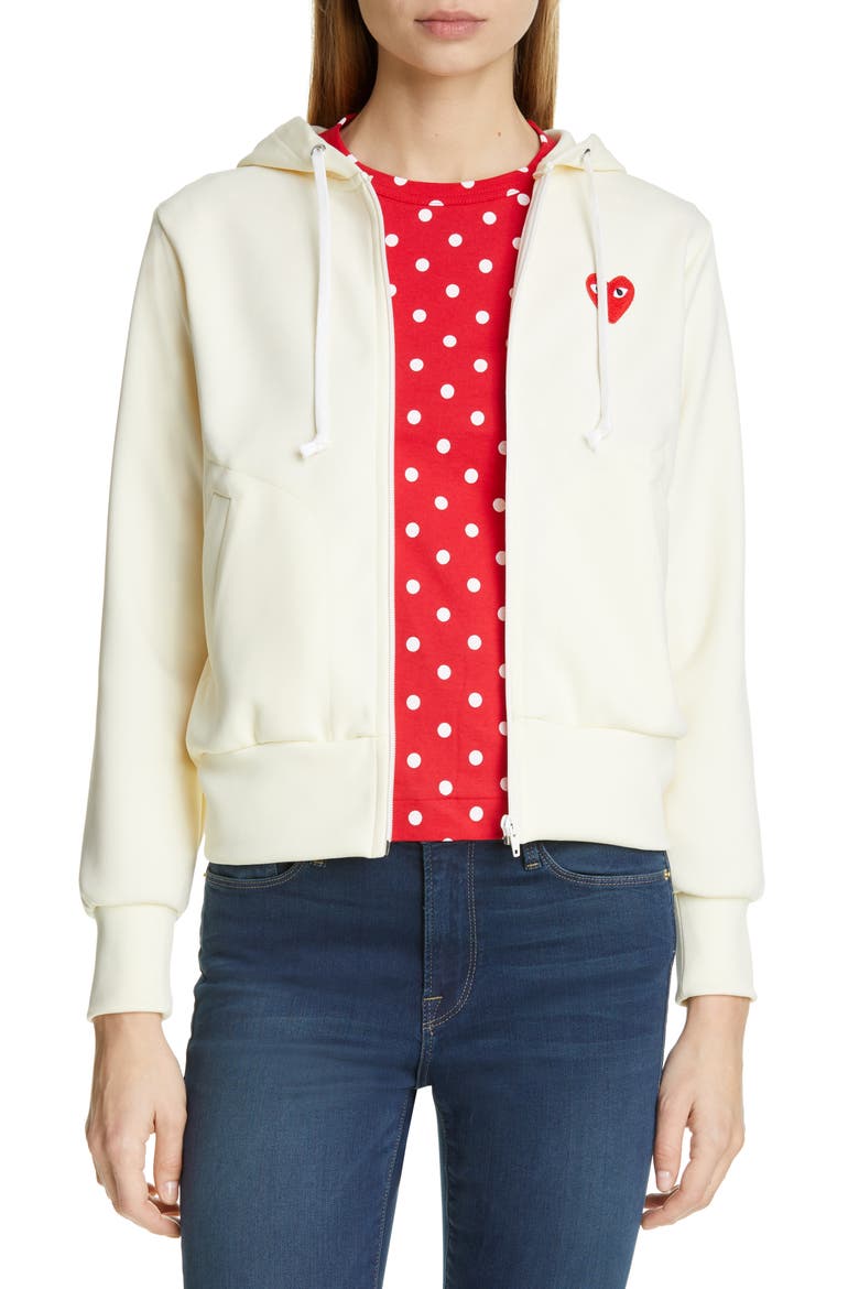 Zip Hoodie, Main, color, IVORY