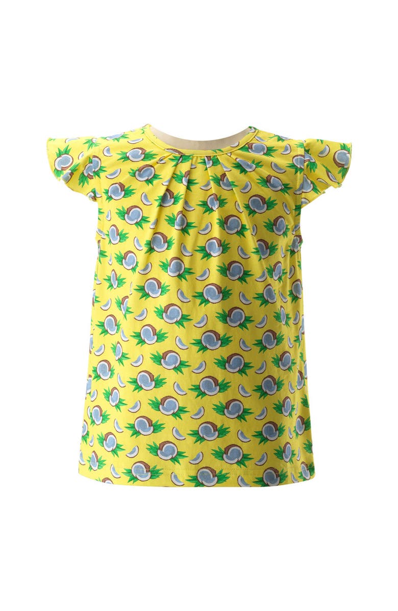 Rachel Riley Coconut Ruffle Top, Main, color, 