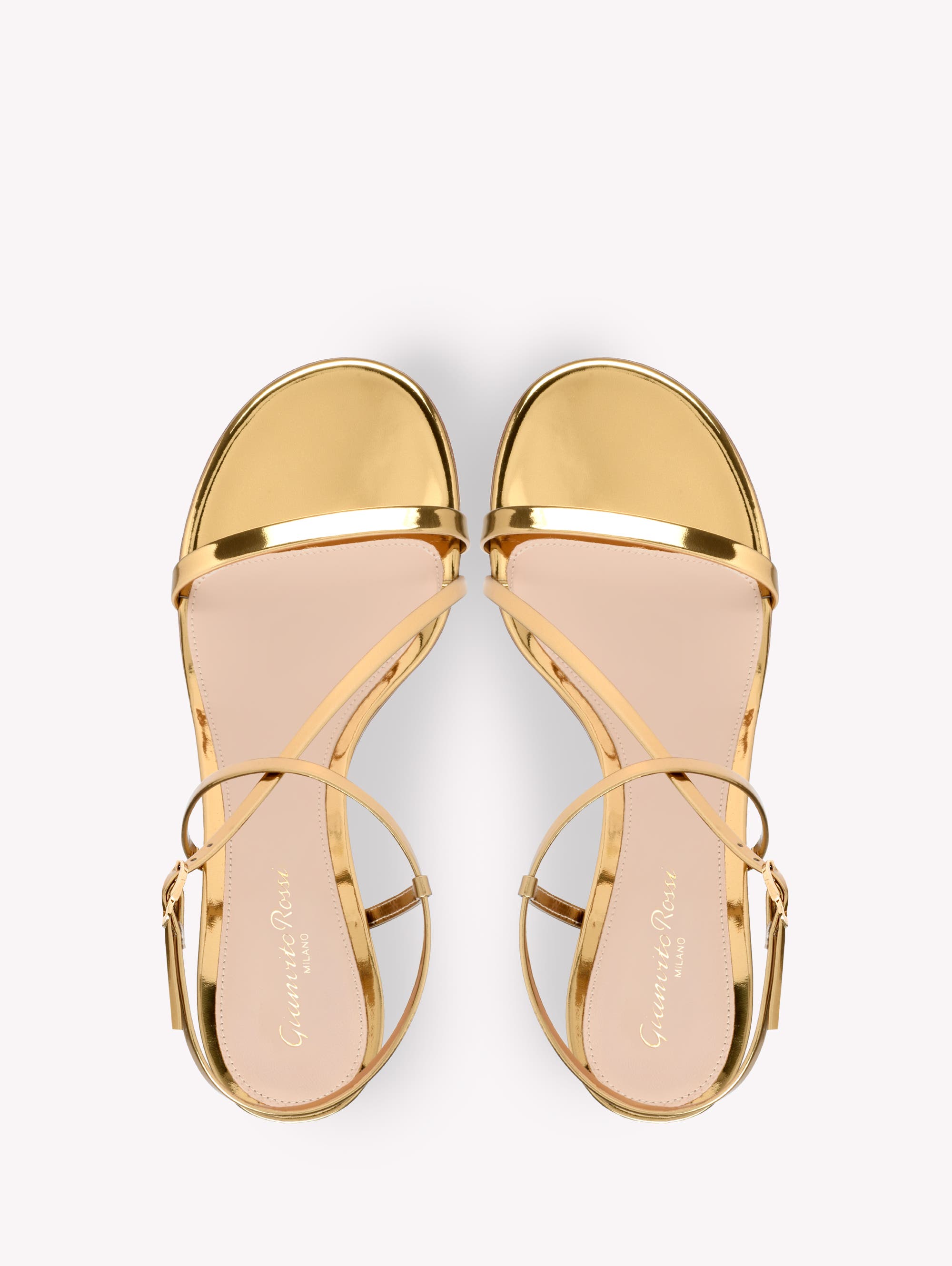 Gianvito Rossi Ascent Sandal 55, Alternate, color, Gold Calf Leather