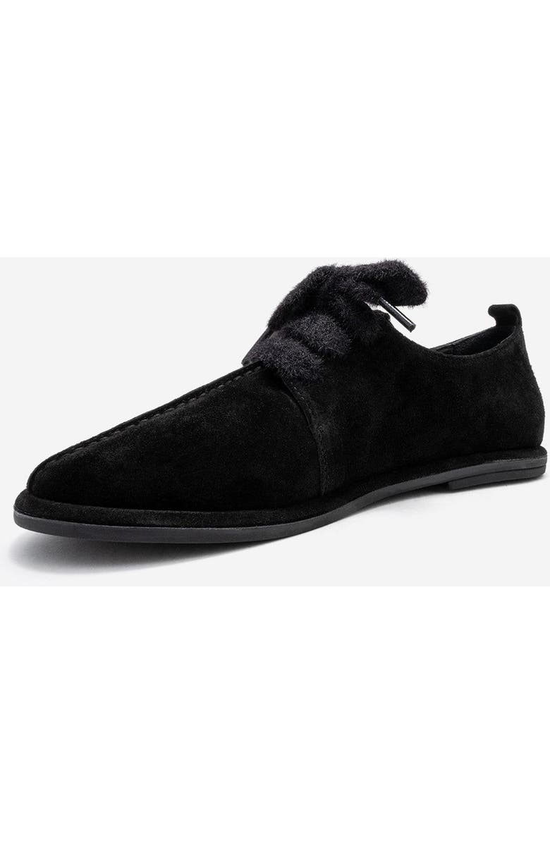 Forever & Always Shoes Denora Leather Lace Up Shoes, Alternate, color, Black Suede Leather