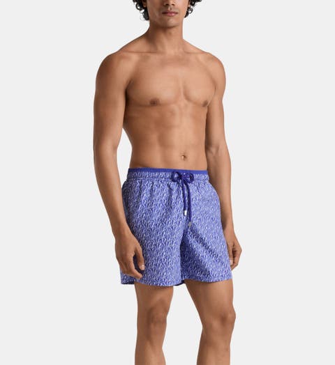 Graphic Swim Trunks
