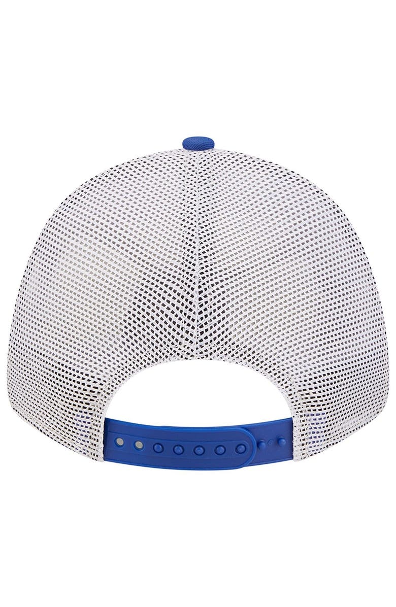 New Era Women's New Era Blue/White New York Knicks Glitter Patch 9FORTY Snapback Hat, Alternate, color, 