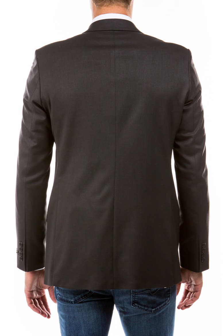 Darcon Single Blazer Jacket, Alternate, color, DARK GREY