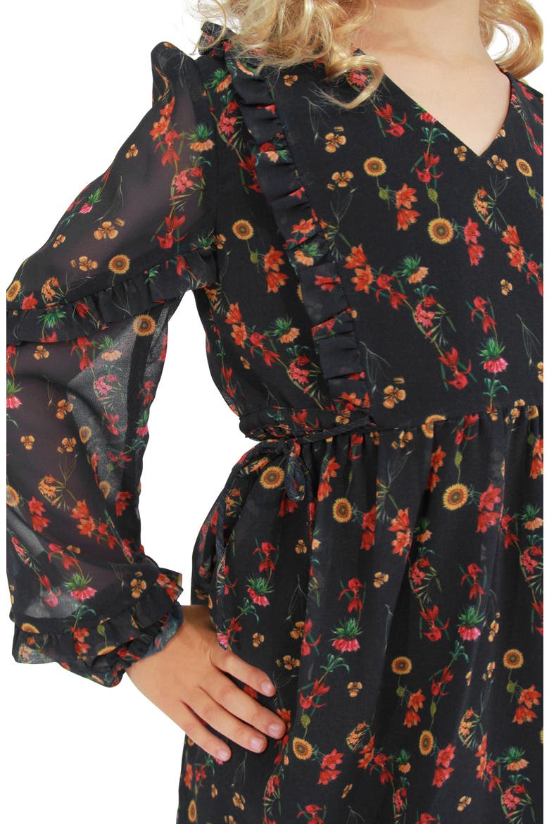 Girls Like You Floral Dress, Alternate, color, Navy