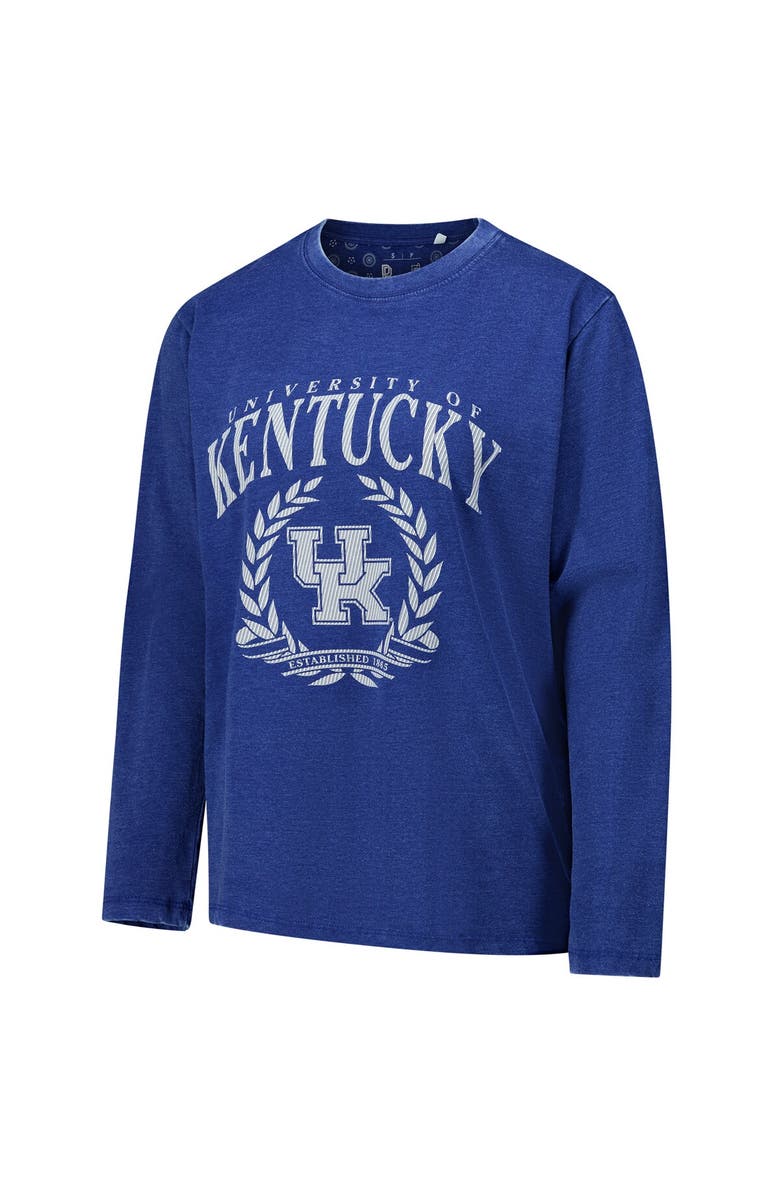 PRESSBOX Women's Pressbox Royal Kentucky Wildcats Chandler Olive Leaf Arch Long Sleeve T-Shirt, Alternate, color, Royal