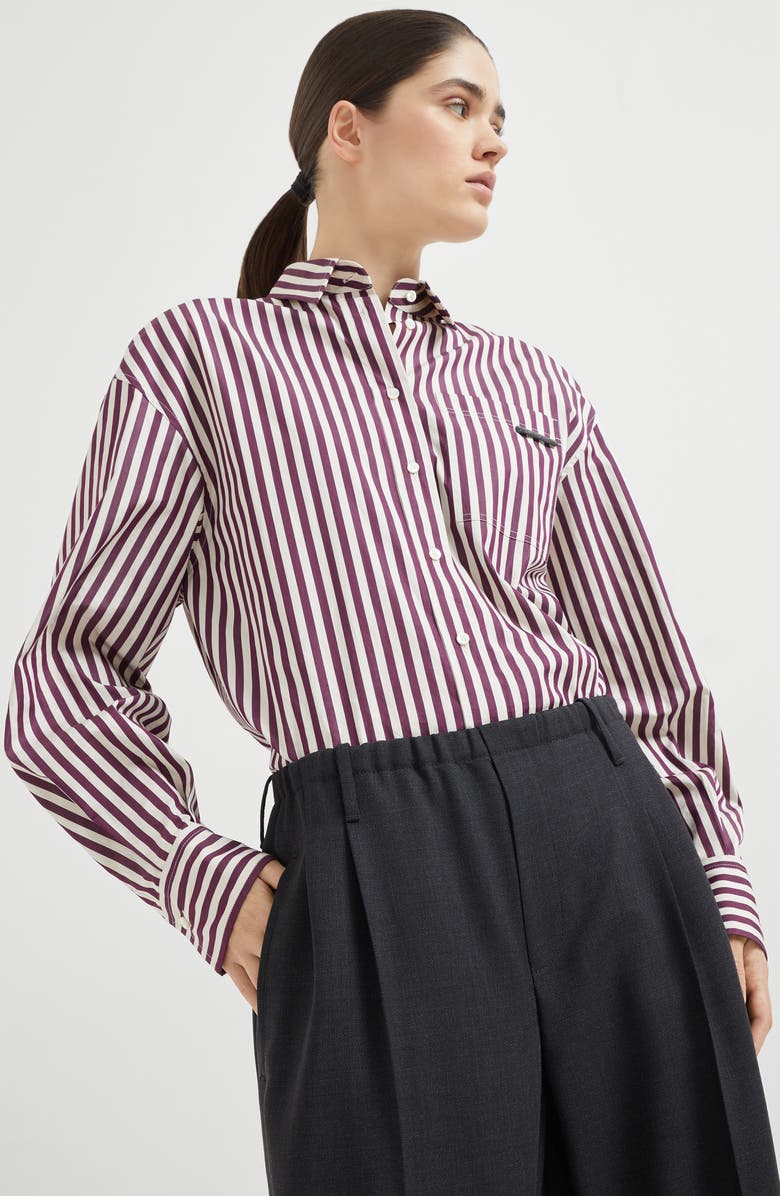 Brunello Cucinelli Sartorial track trousers, Alternate, color, Lignite Grey