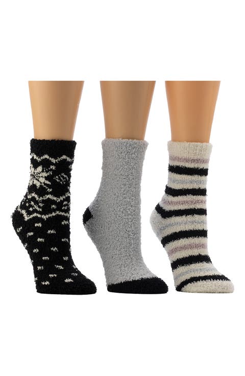 3-Pack Cozy Crew Socks