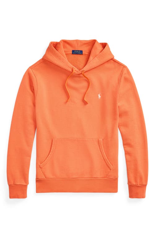Shop Polo Ralph Lauren Cotton French Terry Pullover Hoodie In Spring Melon