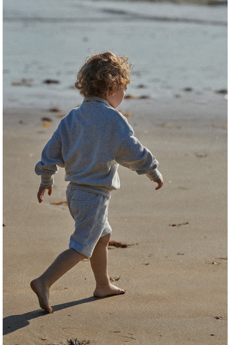 Kids' Camper Organic Cotton Fleece Sweatshirt, Alternate, color, LIGHT GREY MARL