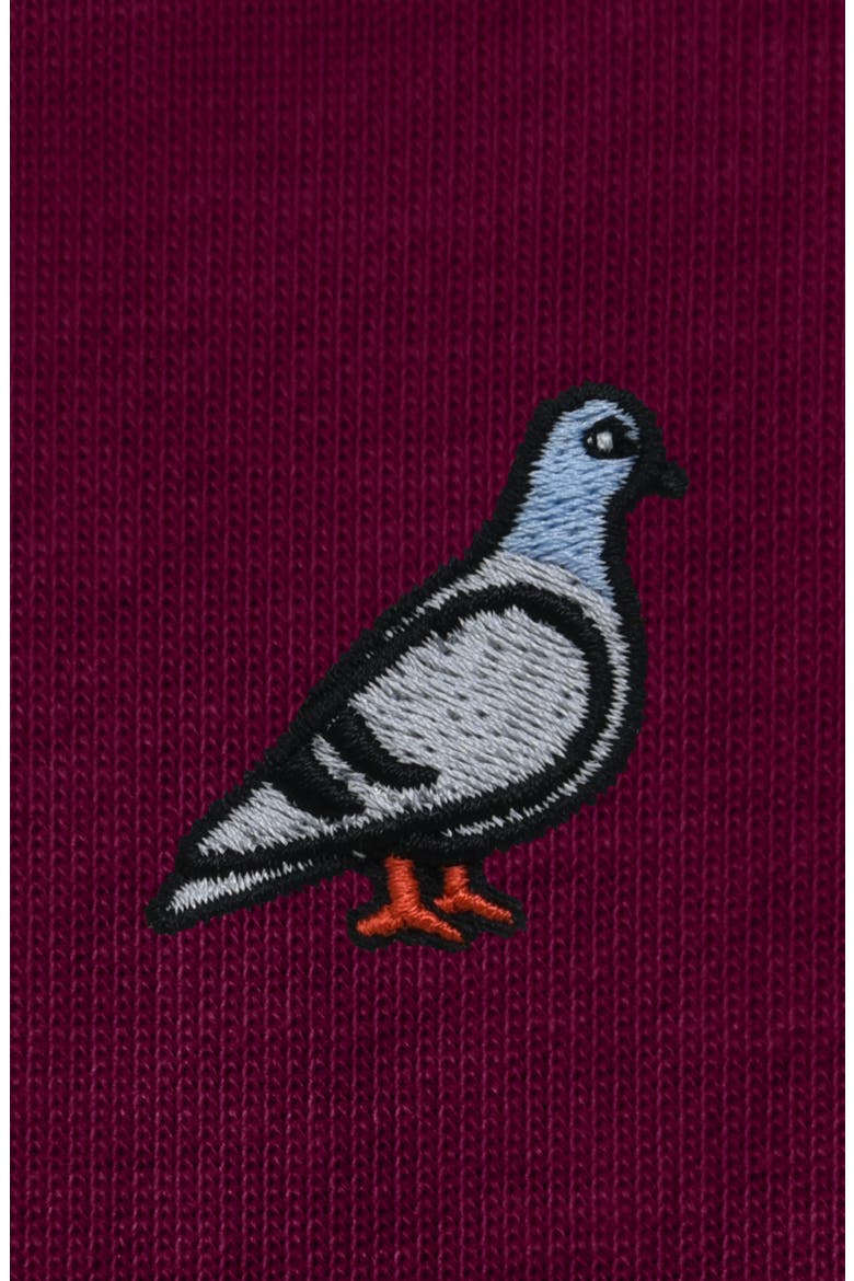 Mens Pigeon Jersey Tee, Alternate, color, Maroon