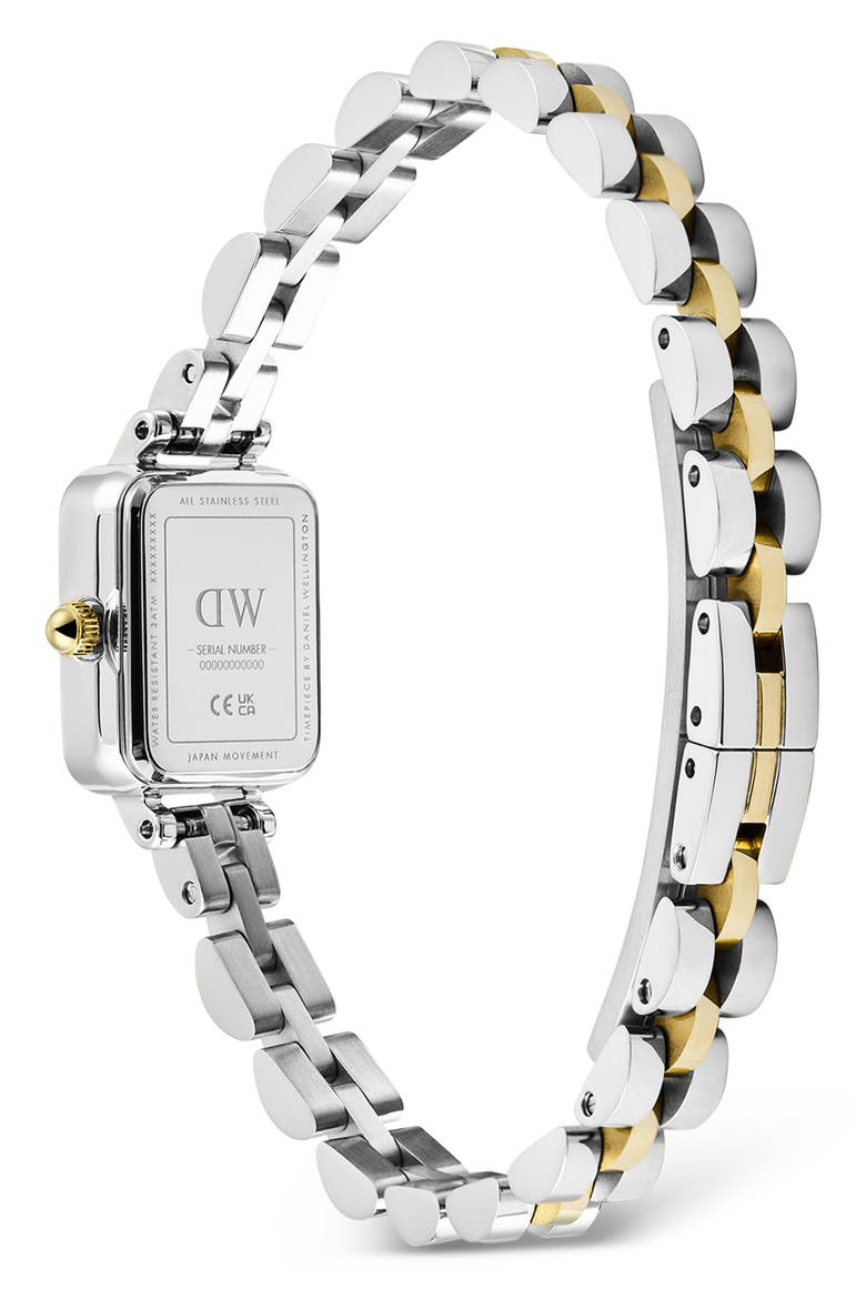 Quadro Mini Arch Bracelet Watch, 15mm x 18mm, Alternate, color, SILVER-TONE