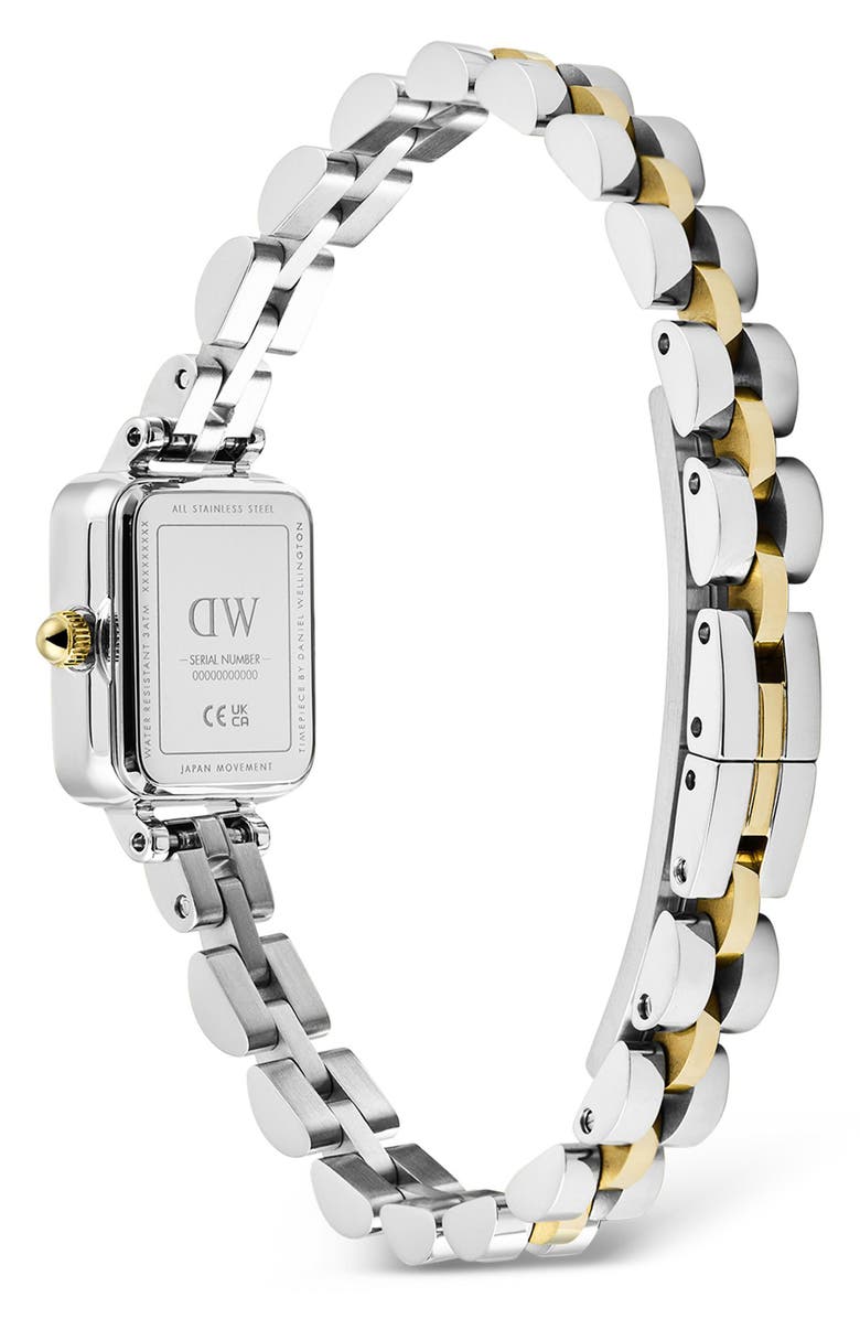 Daniel Wellington Quadro Mini Arch Bracelet Watch, 15mm x 18mm, Alternate, color, Silver-Tone