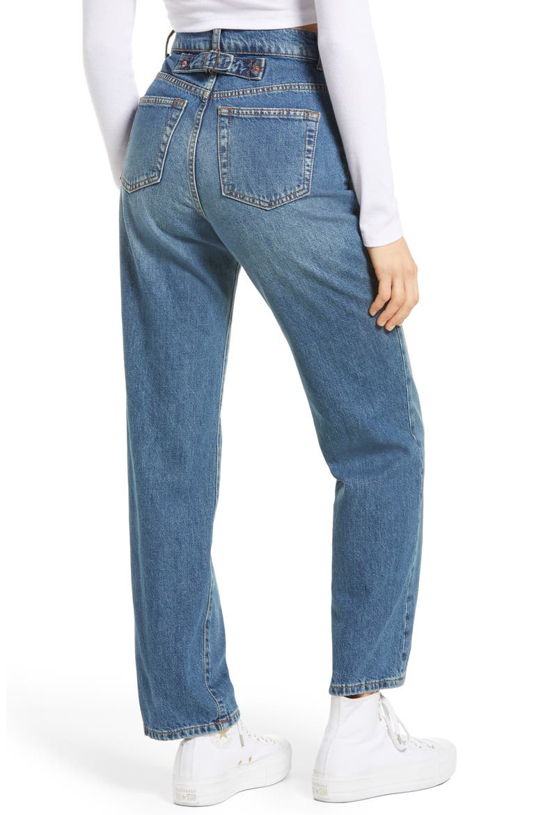 Buckle Carpenter Jeans, Alternate, color, MID BLUE