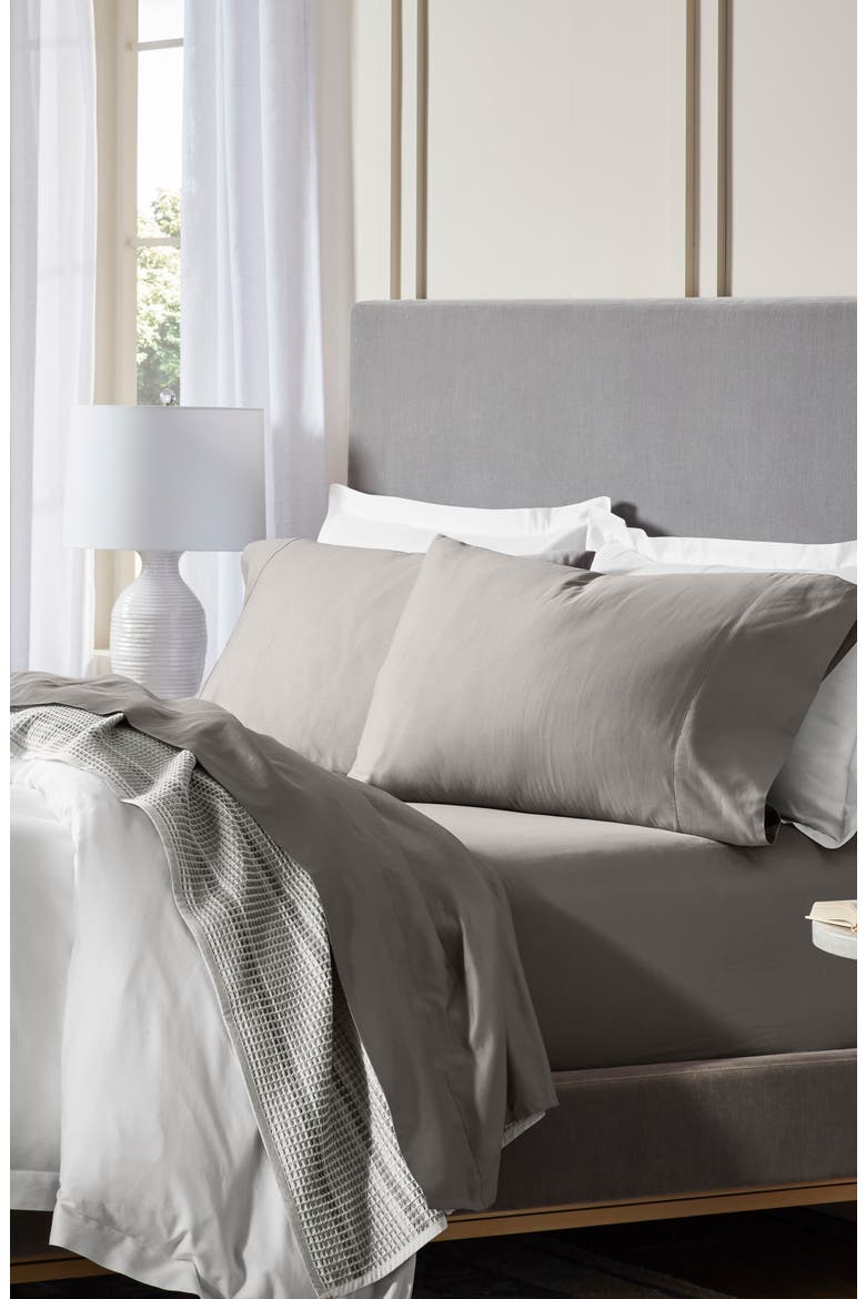 Signature Hemmed Sheet Set, Alternate, color, STONE