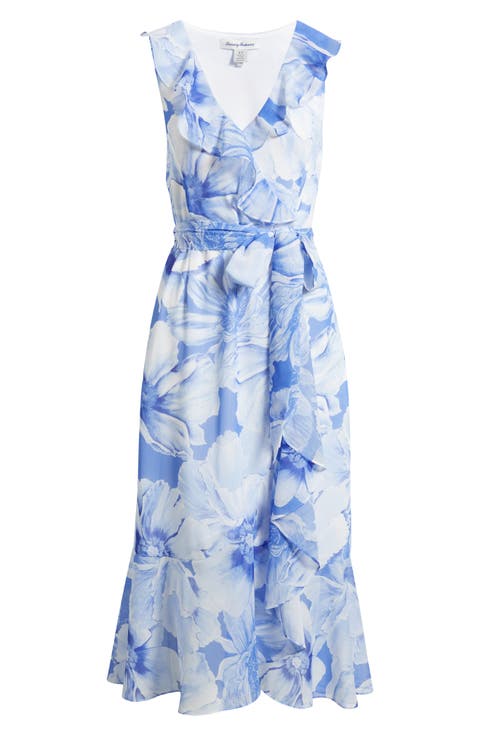 Island Blooms Sleeveless Maxi Dress