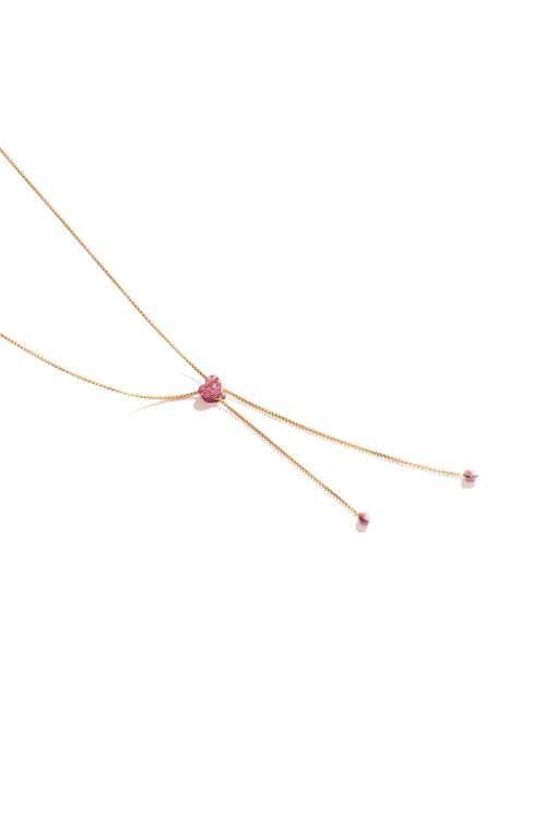 Luvmyjewelry Luv Me Lace Thulite Slide Y-necklace