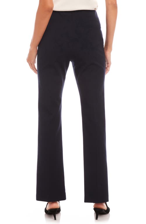 Karen Kane Stretch Twill Bootcut Pants In Navy