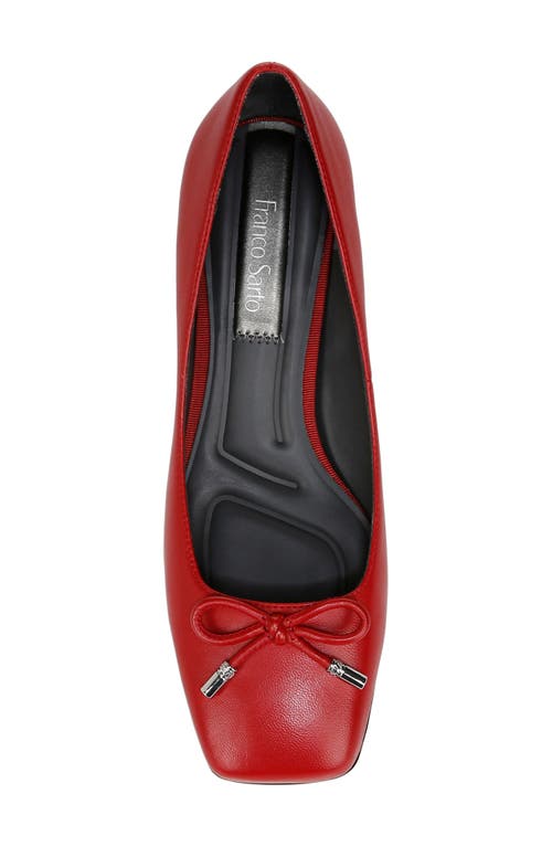 Franco Sarto Women's Natalia Block Heel Ballet Pumps In Red