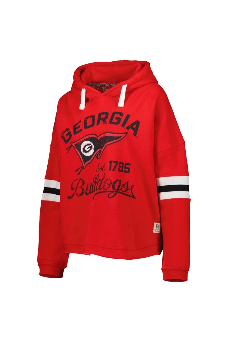 Women's Pressbox Red Georgia Bulldogs Super Pennant Pullover Hoodie, Alternate, color, Red