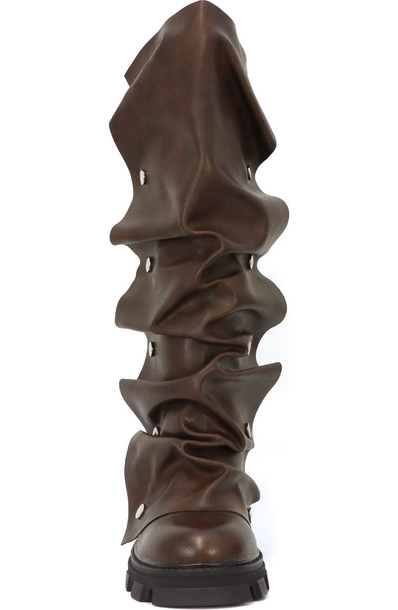 YOKI Slouch Knee High Boot, Alternate, color, Brown